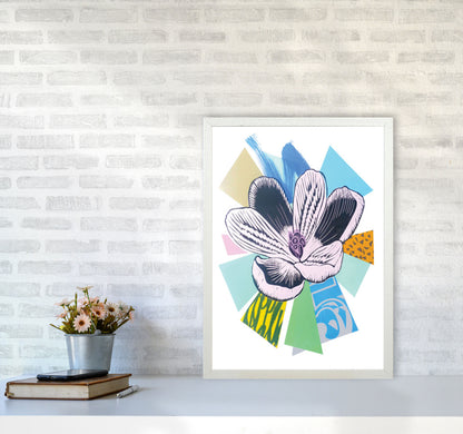 Crocus 2 Series 1 Art Print by Kate Heiss A2 Oak Frame