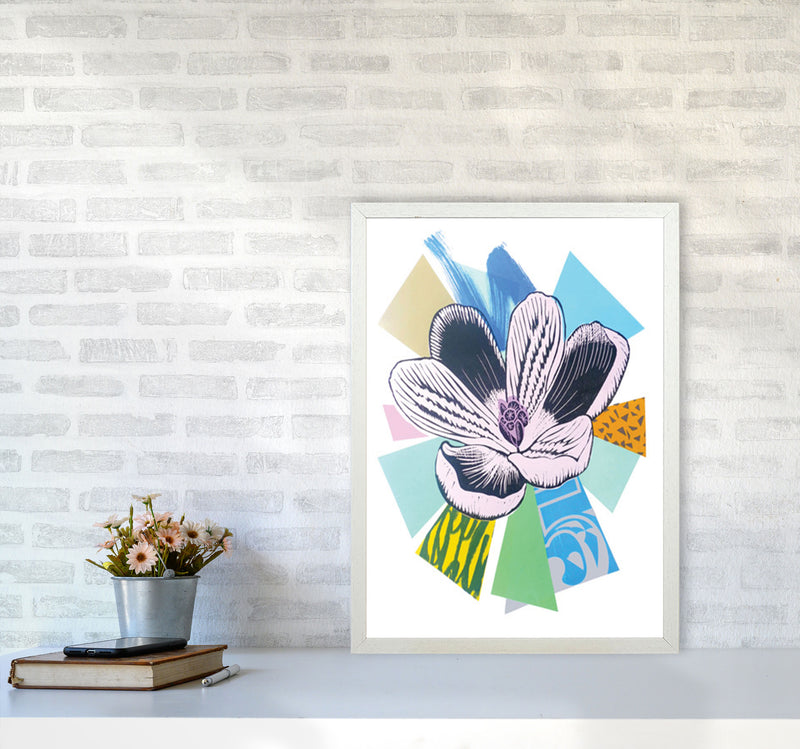 Crocus 2 Series 1 Art Print by Kate Heiss A2 Oak Frame