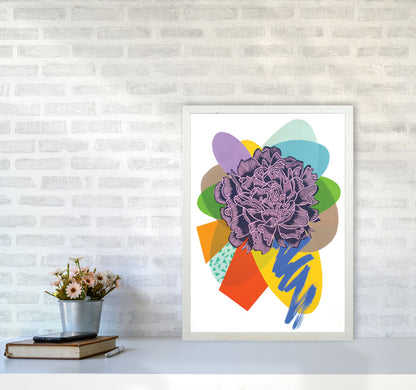 Peony 4 Series 1 Art Print by Kate Heiss A2 Oak Frame