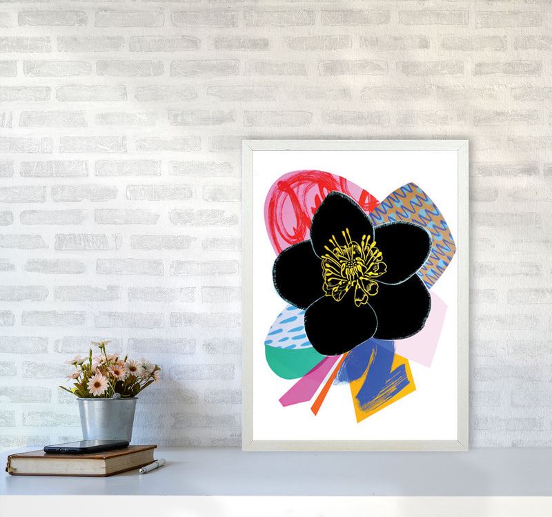 Hellebore 2 Series 1 Art Print by Kate Heiss A2 Oak Frame