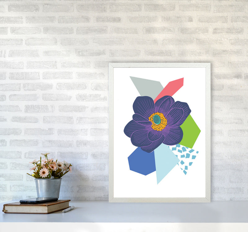 Anemone 5 Series 1 Art Print by Kate Heiss A2 Oak Frame