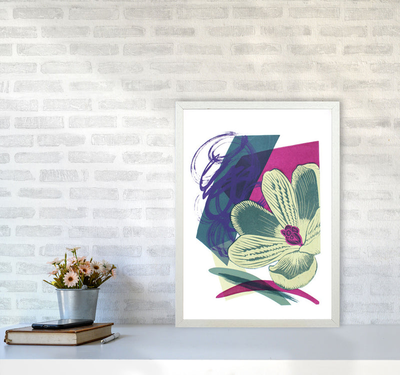 Spring Garden Art Print by Kate Heiss A2 Oak Frame