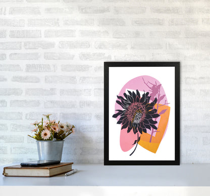 Clematis & Blueberry Art Print by Kate Heiss A3 White Frame