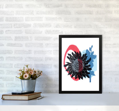 Dahlia PLpostcard Art Print by Kate Heiss A3 White Frame