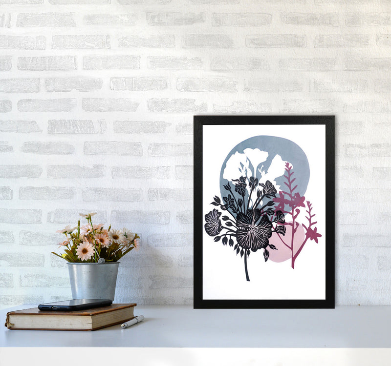Montbretia postcard Art Print by Kate Heiss A3 White Frame