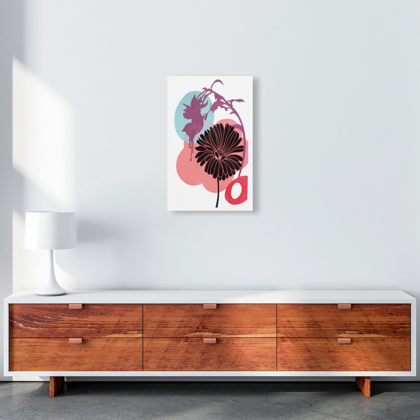 Fuschia Art Print by Kate Heiss A3 Canvas