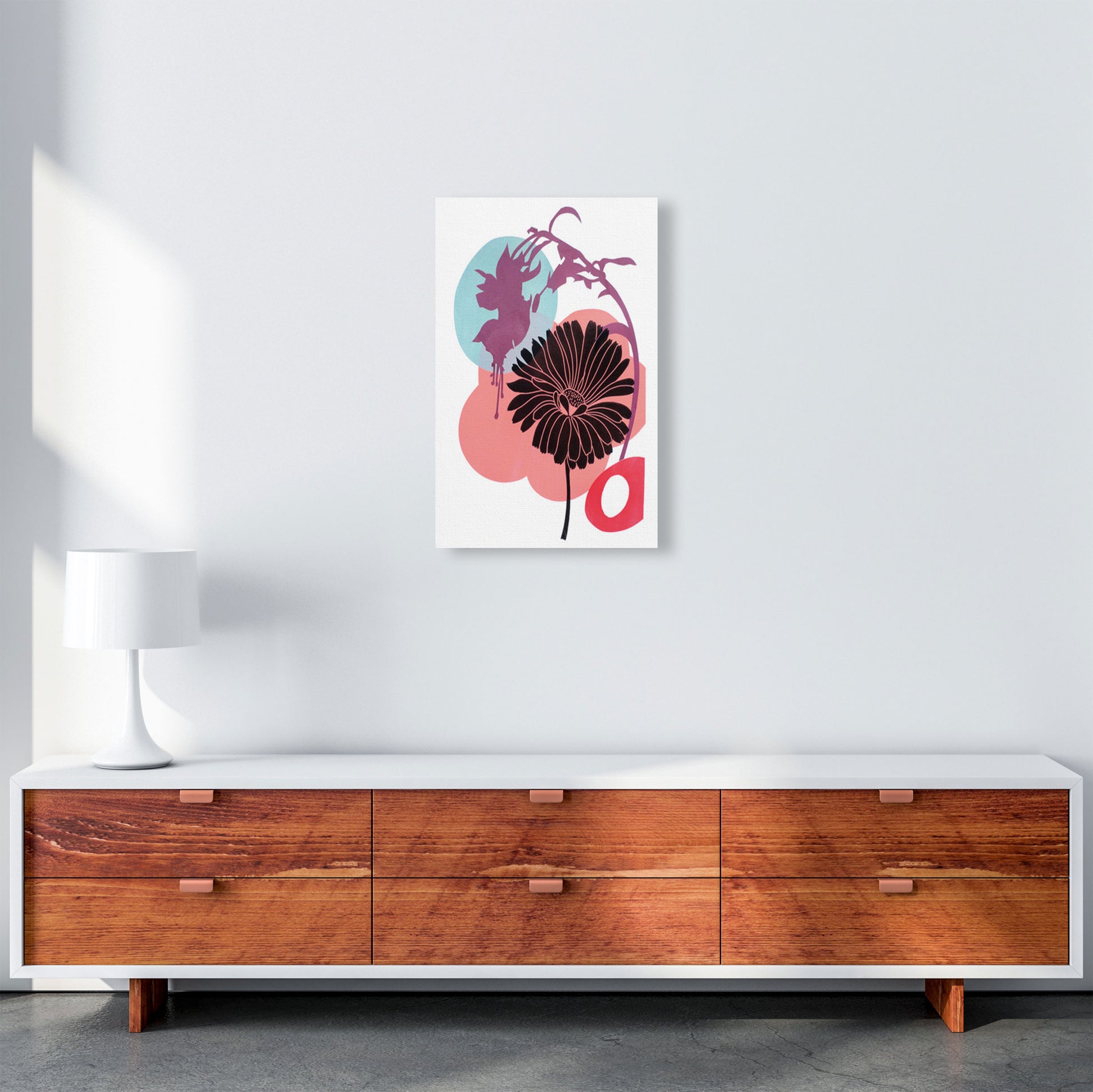 Fuschia Art Print by Kate Heiss A3 Canvas