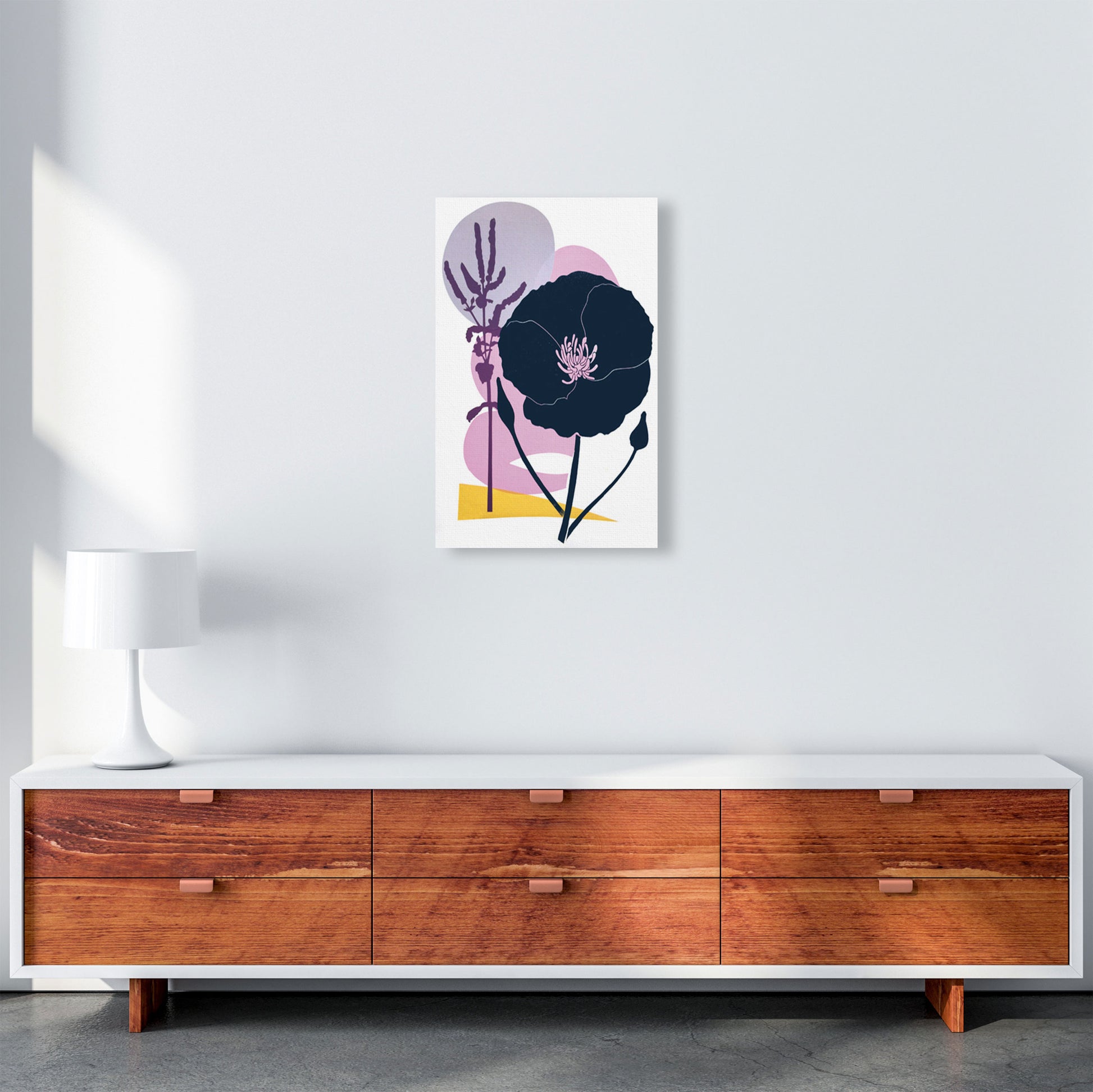 California Poppy postcard Art Print by Kate Heiss A3 Canvas