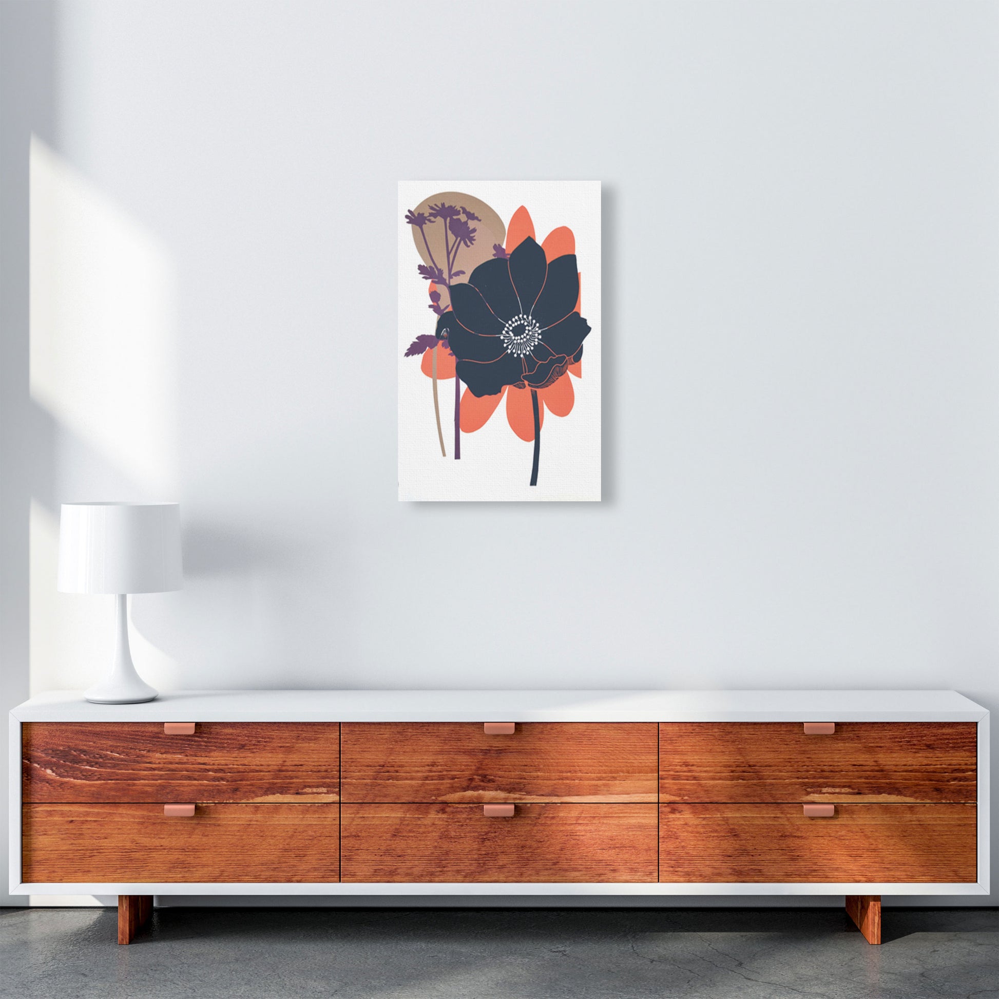Anemone Coronaria Art Print by Kate Heiss A3 Canvas