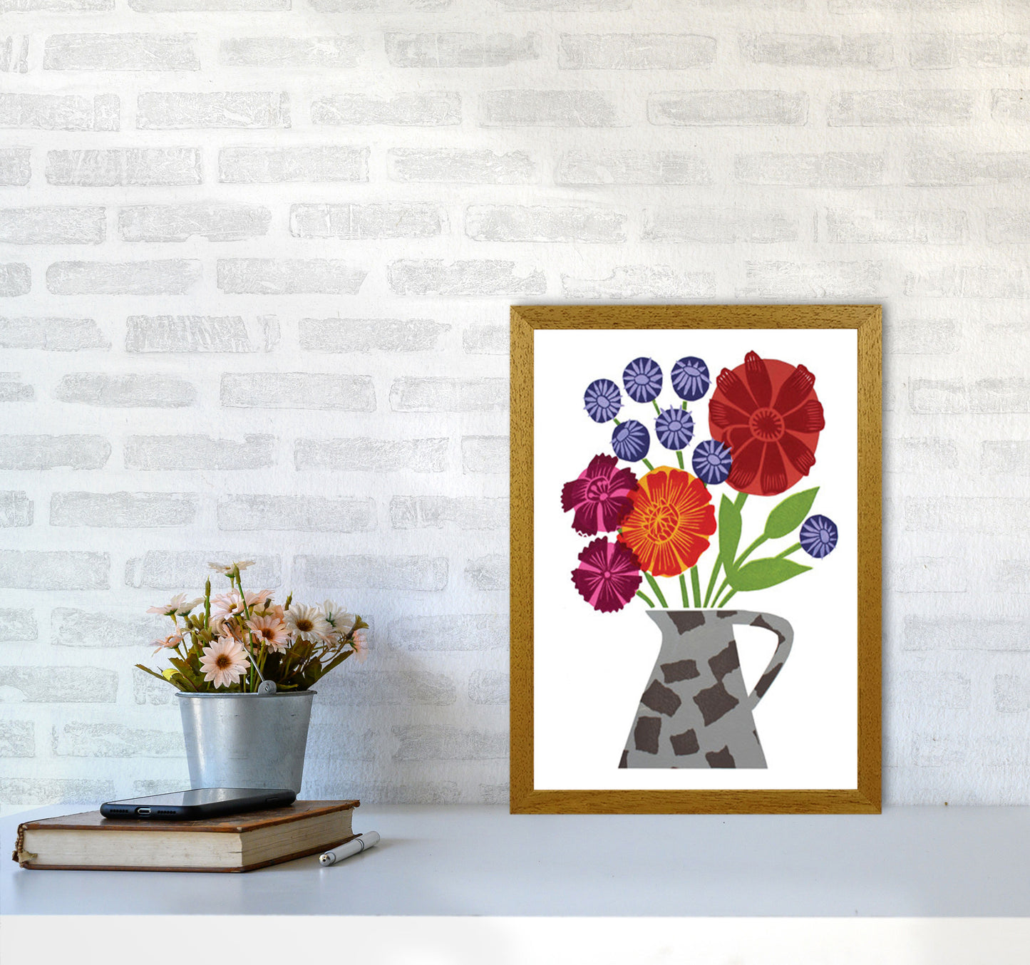 PatchVase Art Print by Kate Heiss A3 Print Only