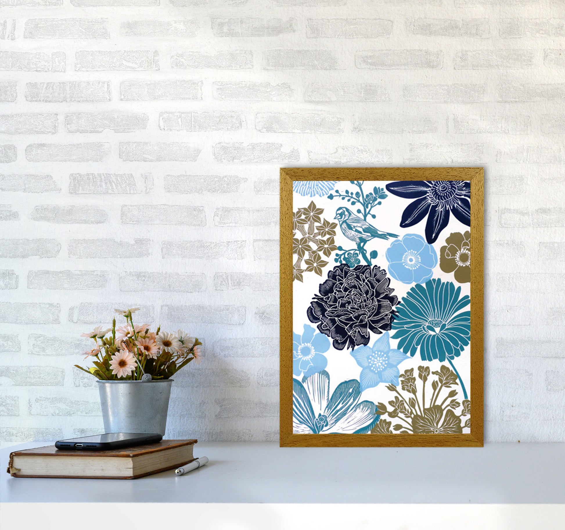 Cottage Garden 8 Art Print by Kate Heiss A3 Print Only