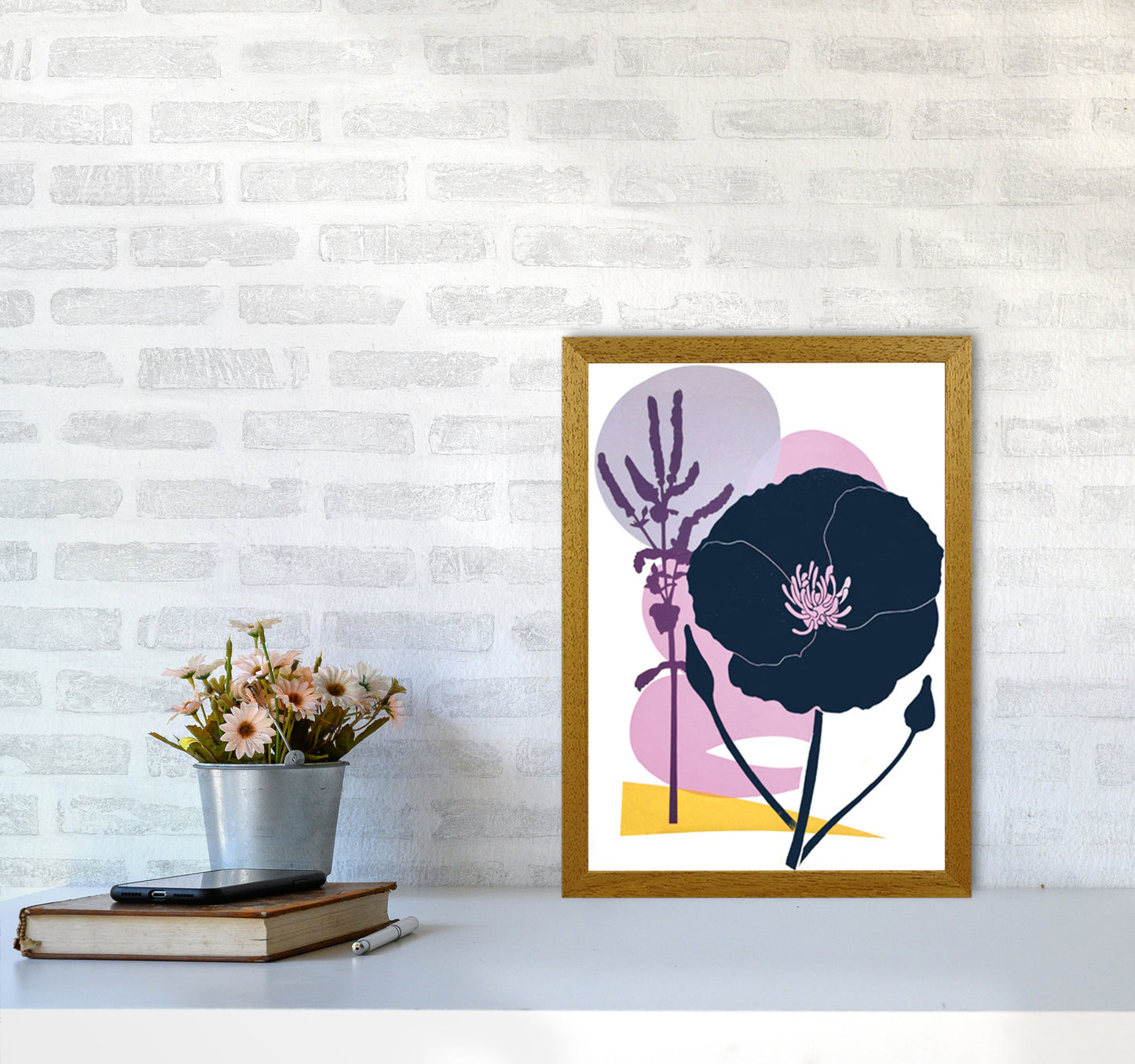 California Poppy postcard Art Print by Kate Heiss A3 Print Only