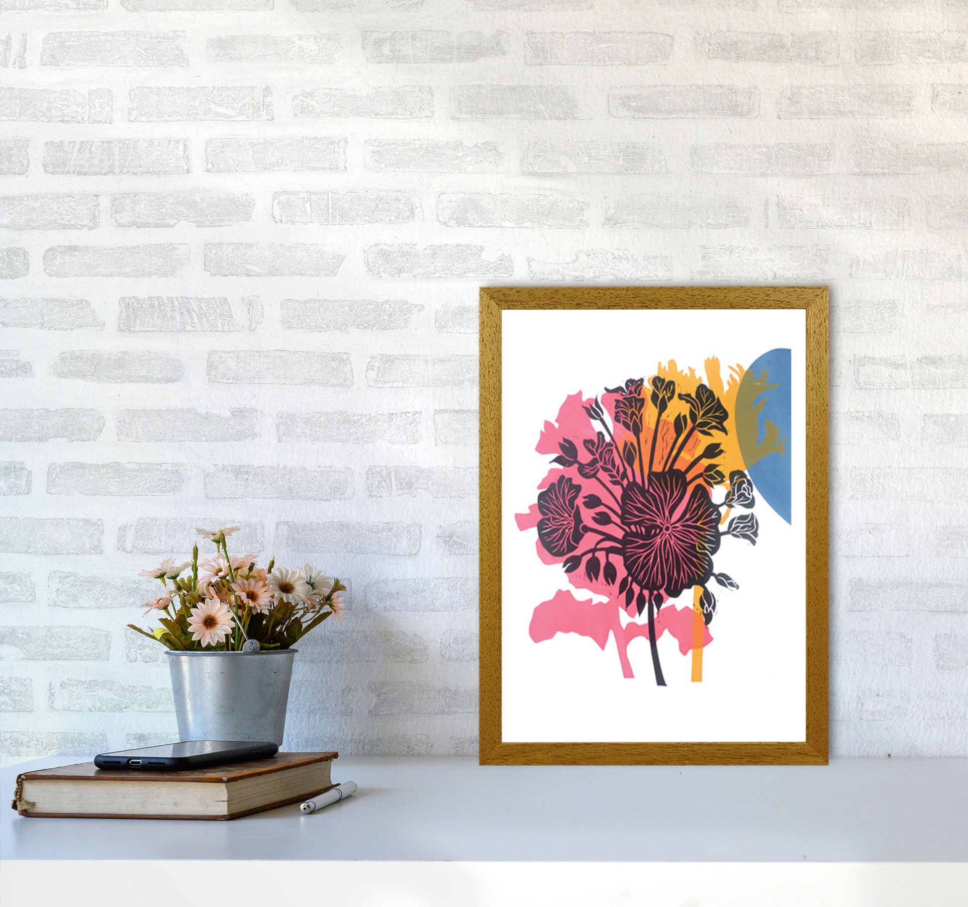Geranium Art Print by Kate Heiss A3 Print Only