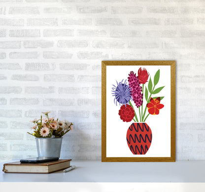 Zig Zag Vase Art Print by Kate Heiss A3 Print Only