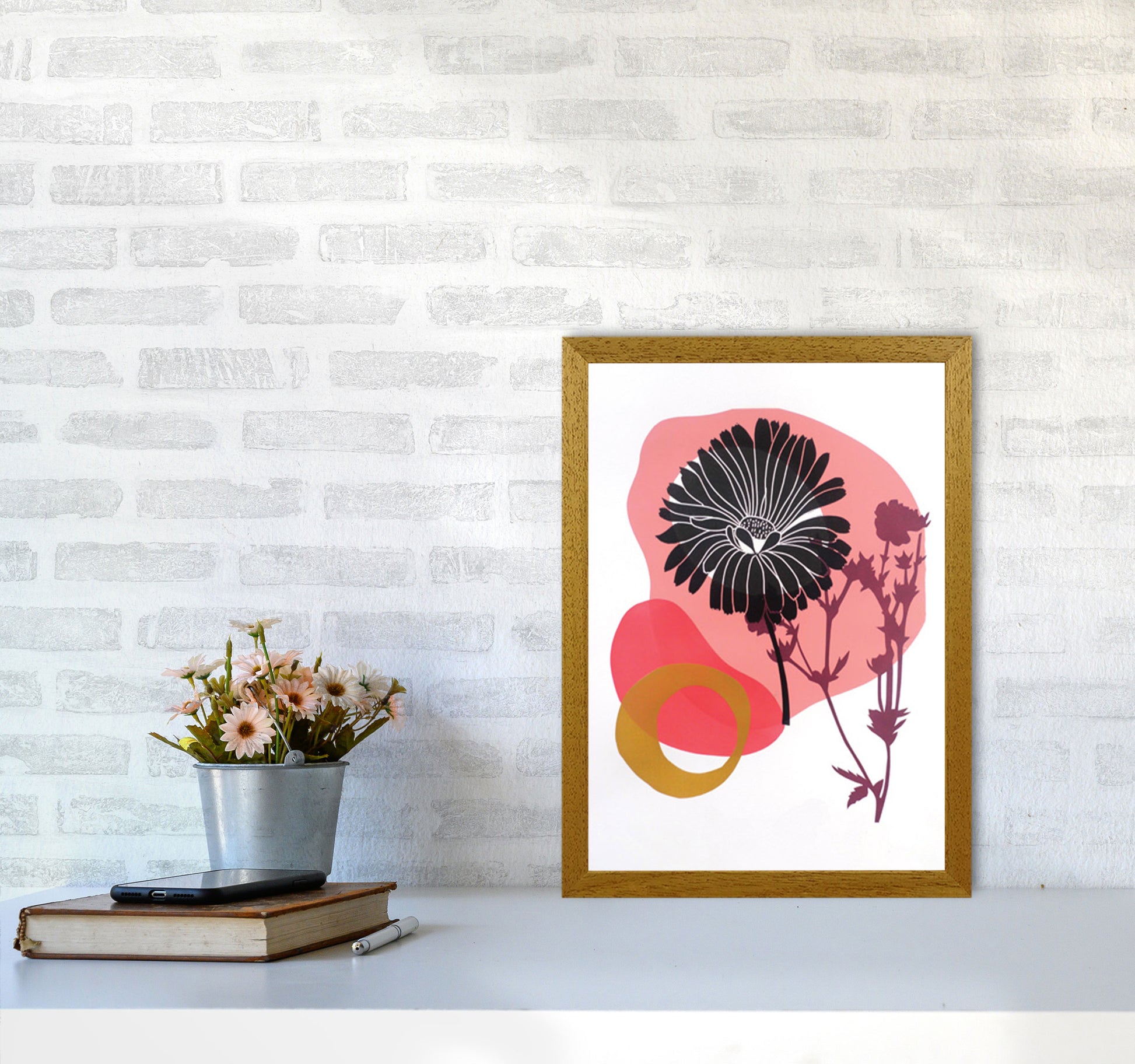 Calendula Officinalis postcard Art Print by Kate Heiss A3 Print Only