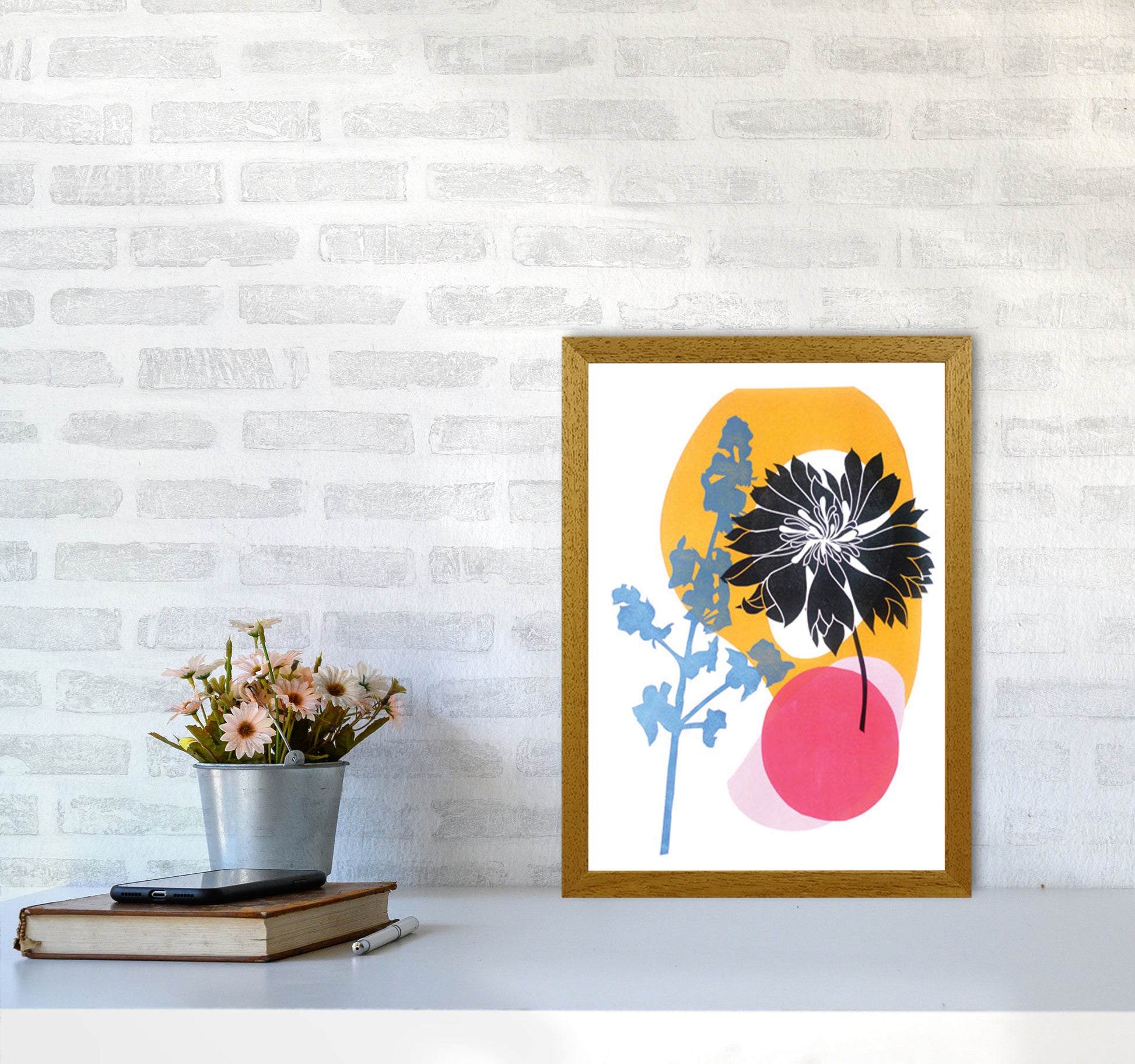 Cornflower Art Print by Kate Heiss A3 Print Only