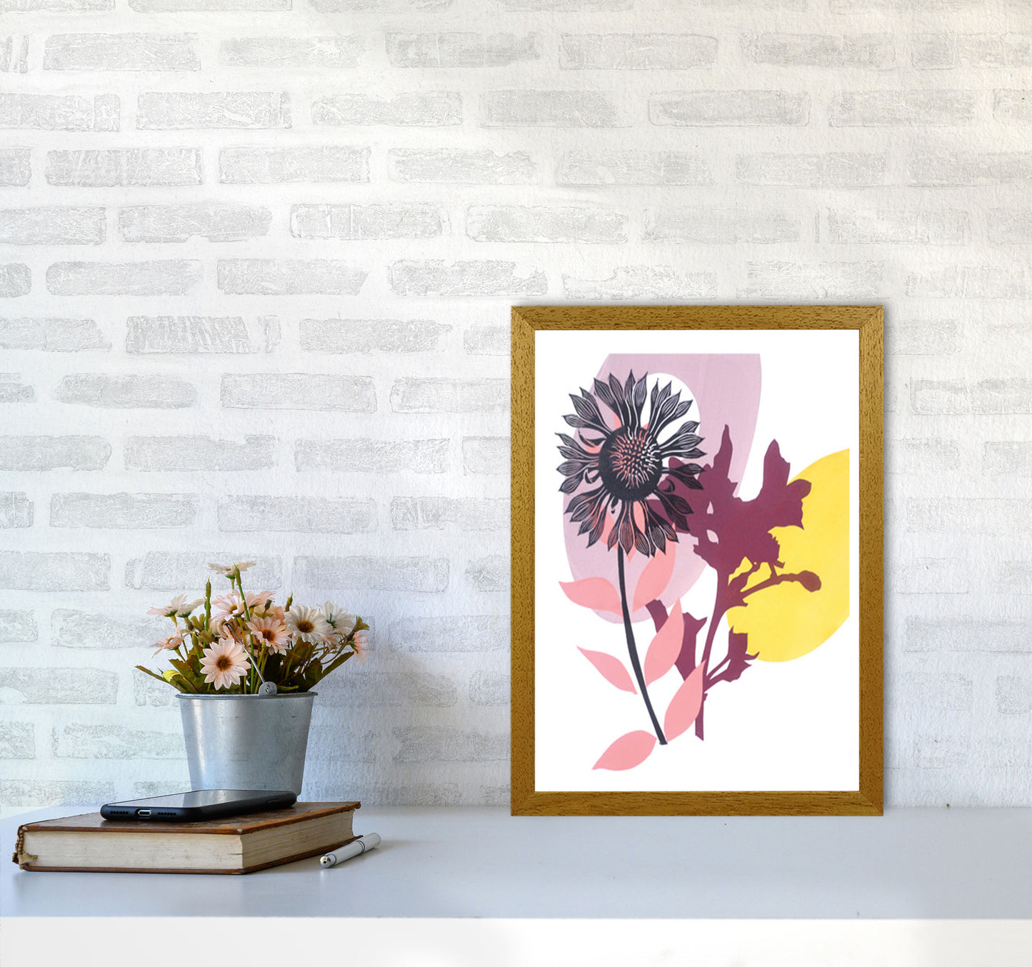 Gaillardia postcard Art Print by Kate Heiss A3 Print Only