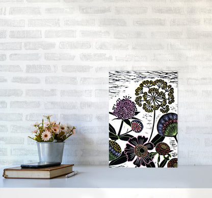 Autumn Seeds Art Print by Kate Heiss A3 Black Frame