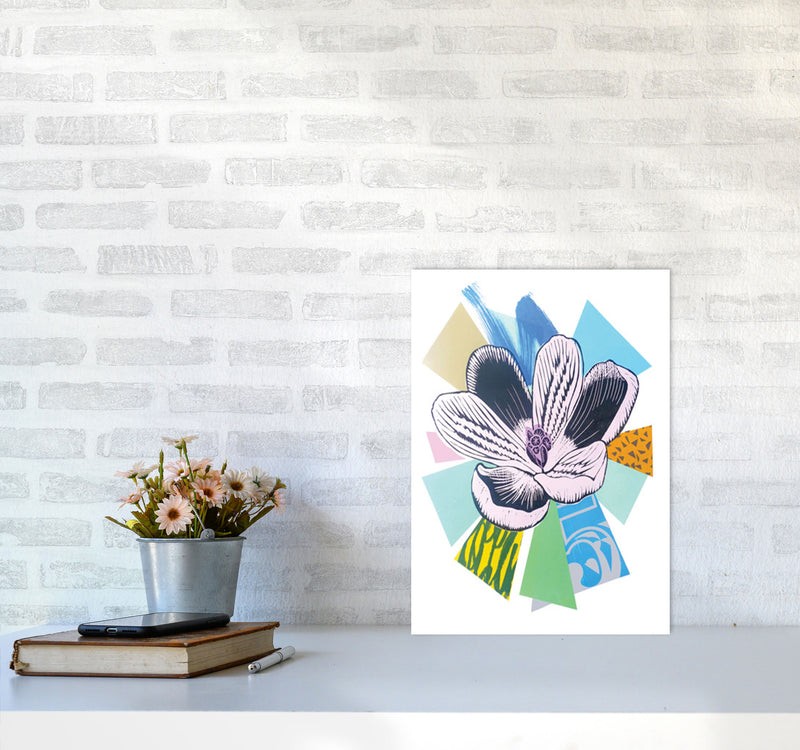 Crocus 2 Series 1 Art Print by Kate Heiss A3 Black Frame