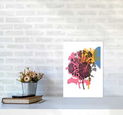 Geranium Art Print by Kate Heiss A3 Black Frame