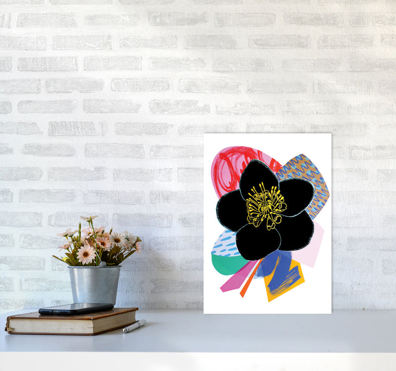 Hellebore 2 Series 1 Art Print by Kate Heiss A3 Black Frame