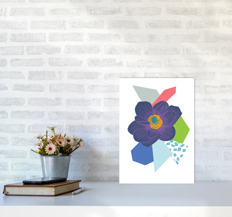 Anemone 5 Series 1 Art Print by Kate Heiss A3 Black Frame
