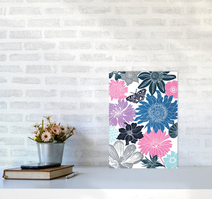 Cottage Garden 18 postcard Art Print by Kate Heiss A3 Black Frame