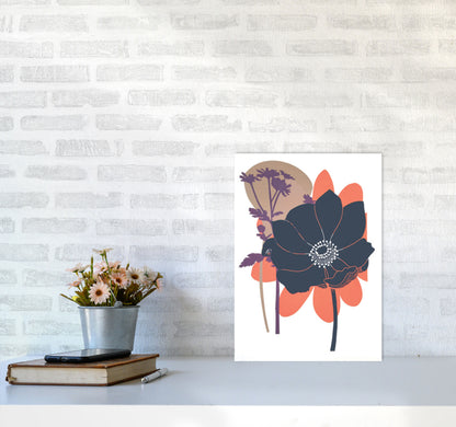 Anemone Coronaria Art Print by Kate Heiss A3 Black Frame