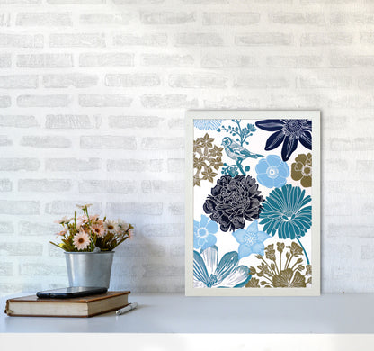 Cottage Garden 8 Art Print by Kate Heiss A3 Oak Frame