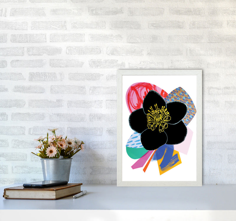 Hellebore 2 Series 1 Art Print by Kate Heiss A3 Oak Frame