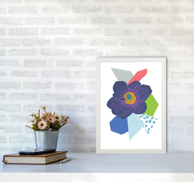 Anemone 5 Series 1 Art Print by Kate Heiss A3 Oak Frame