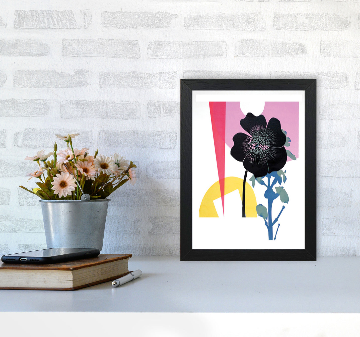 Rananculus Acris Art Print by Kate Heiss A4 White Frame