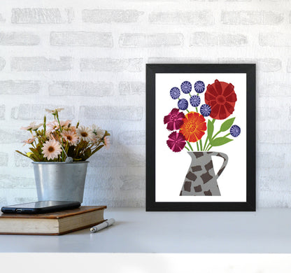 PatchVase Art Print by Kate Heiss A4 White Frame