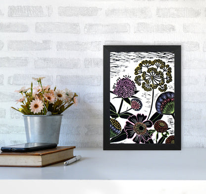 Autumn Seeds Art Print by Kate Heiss A4 White Frame