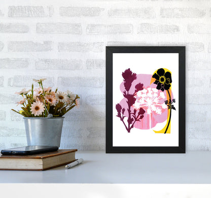 Japanese Anemone Art Print by Kate Heiss A4 White Frame
