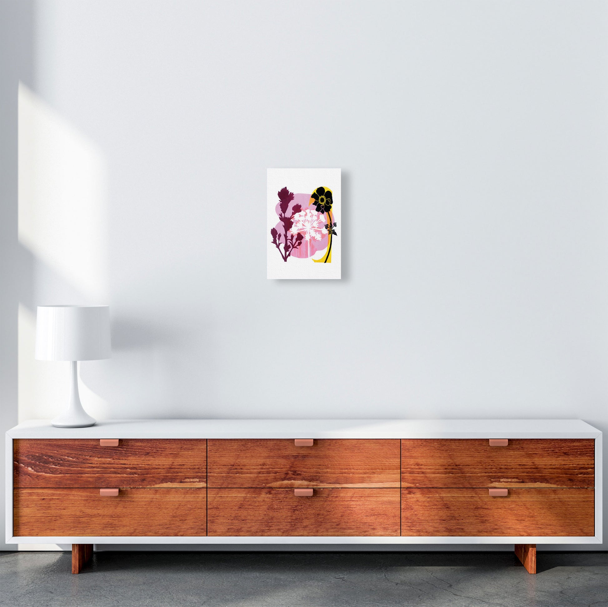 Japanese Anemone Art Print by Kate Heiss A4 Canvas