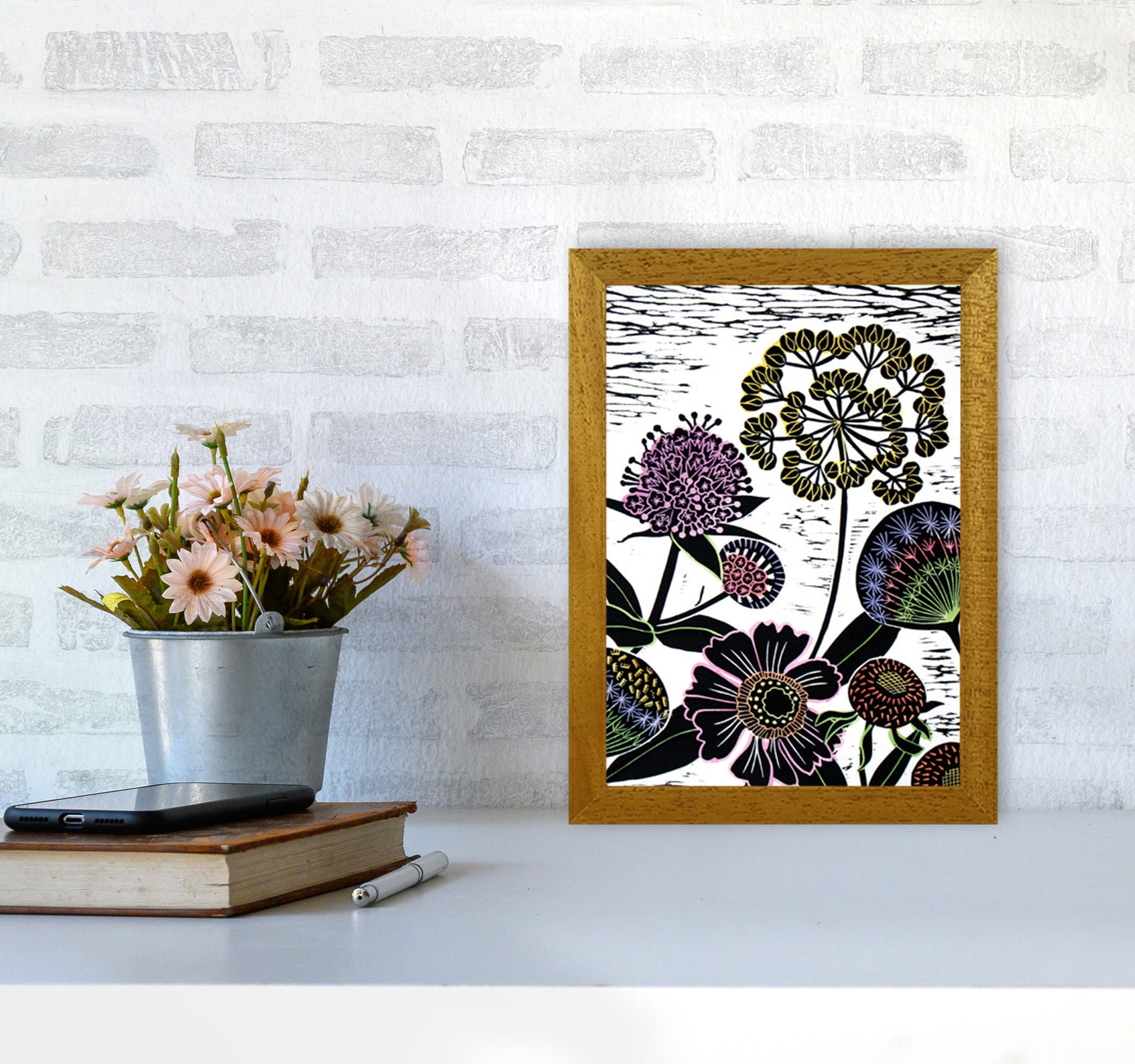 Autumn Seeds Art Print by Kate Heiss A4 Print Only