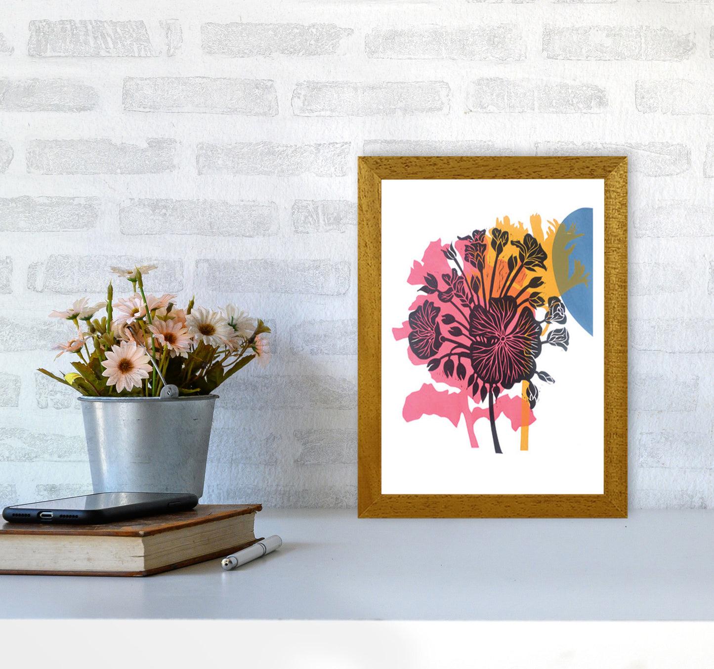 Geranium Art Print by Kate Heiss A4 Print Only
