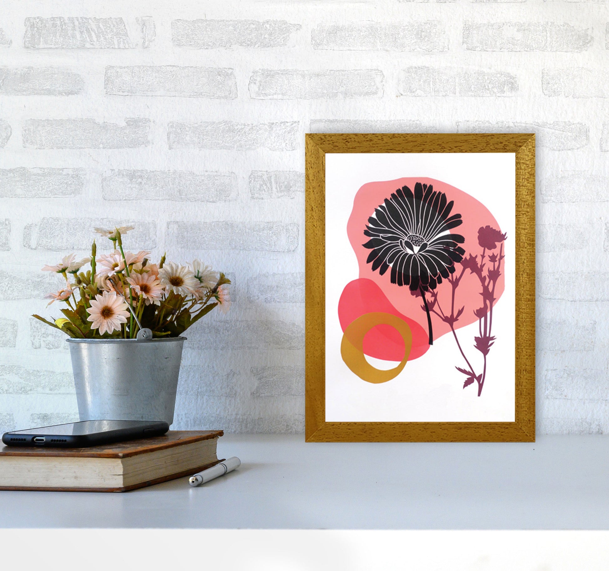 Calendula Officinalis postcard Art Print by Kate Heiss A4 Print Only
