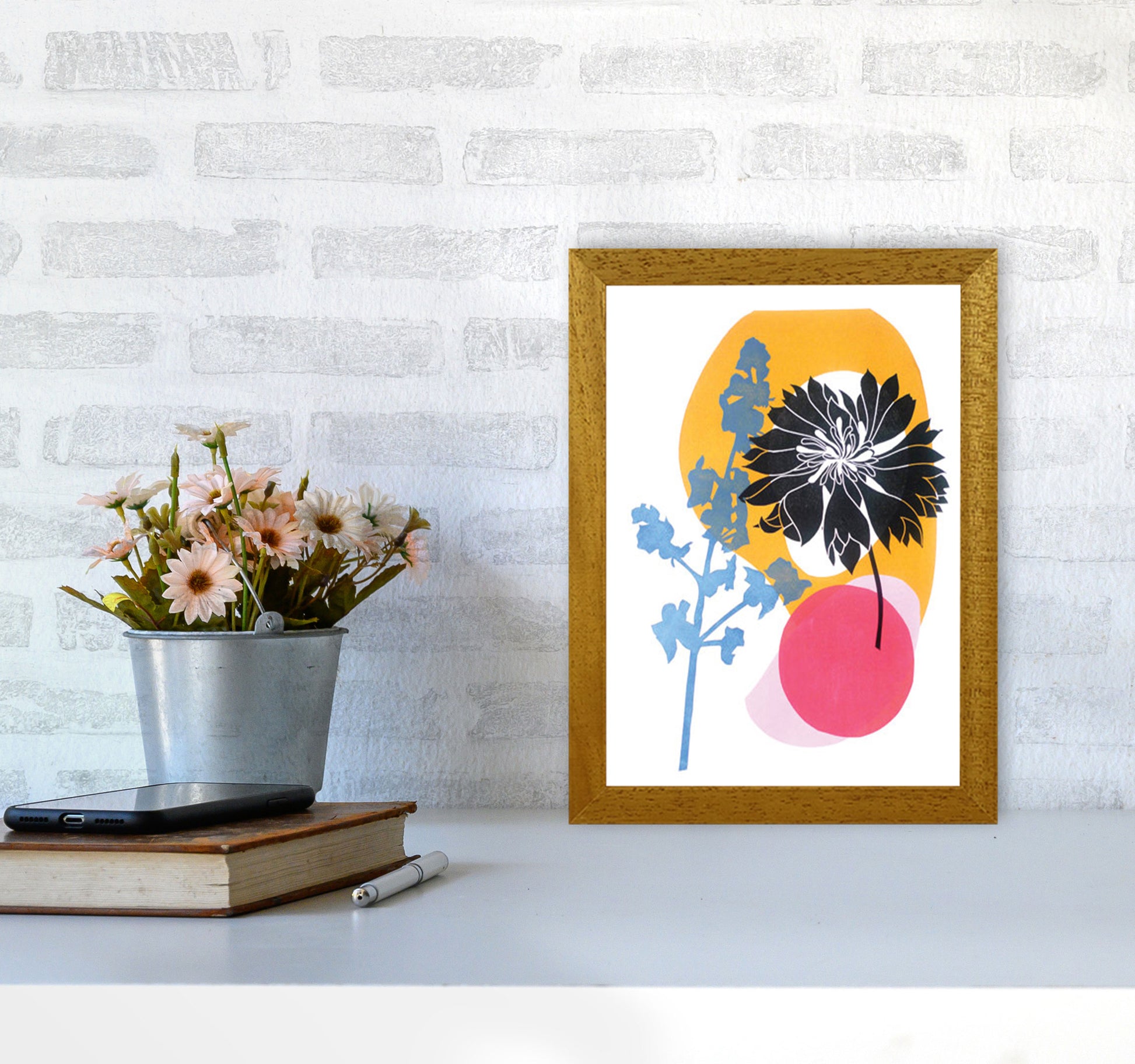 Cornflower Art Print by Kate Heiss A4 Print Only