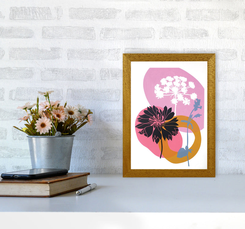 Cornflower & CowParsley postcard Art Print by Kate Heiss A4 Print Only