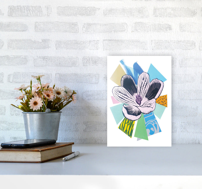 Crocus 2 Series 1 Art Print by Kate Heiss A4 Black Frame