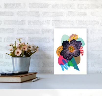 Anemone 2 Series 2 Art Print by Kate Heiss A4 Black Frame