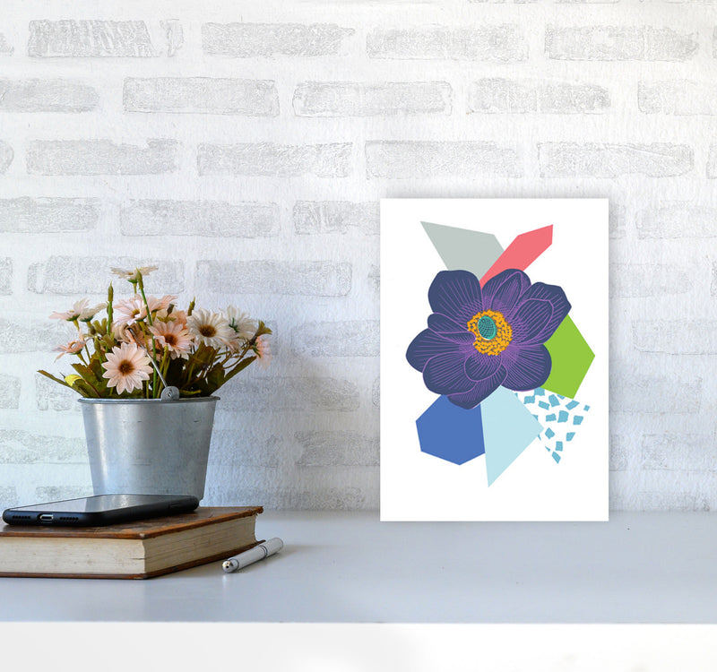 Anemone 5 Series 1 Art Print by Kate Heiss A4 Black Frame