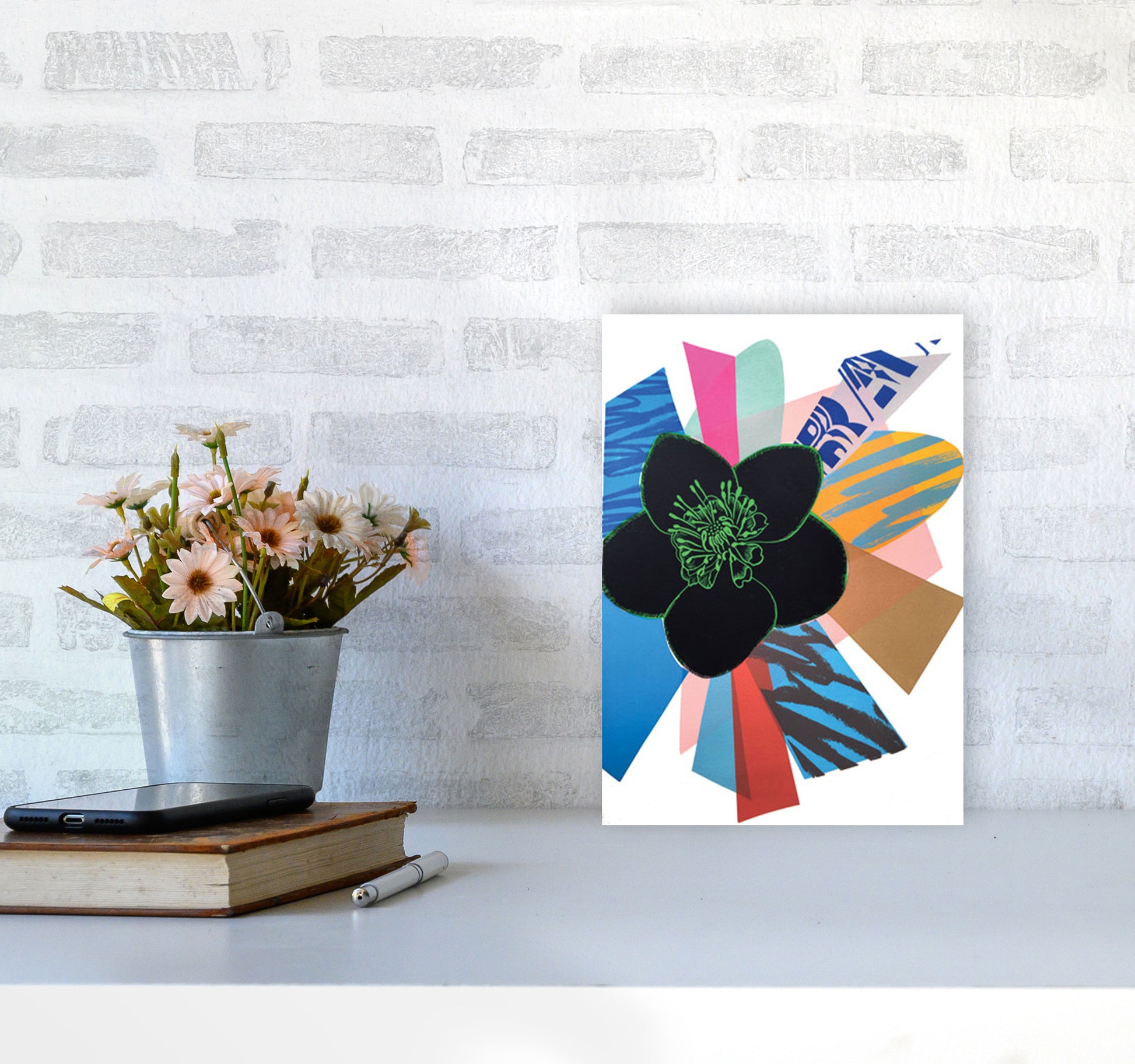 Bang 2 Art Print by Kate Heiss A4 Black Frame