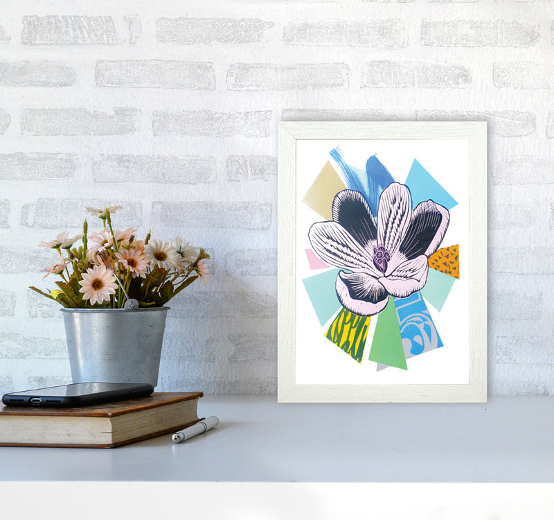 Crocus 2 Series 1 Art Print by Kate Heiss A4 Oak Frame