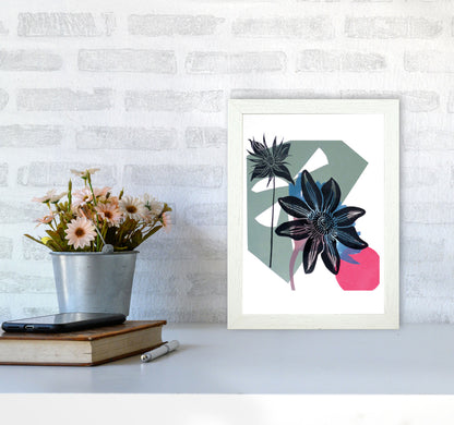 Aquilegia Art Print by Kate Heiss A4 Oak Frame
