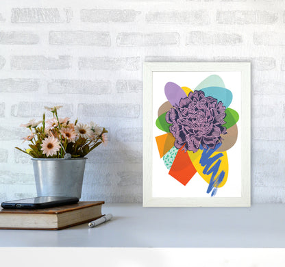 Peony 4 Series 1 Art Print by Kate Heiss A4 Oak Frame