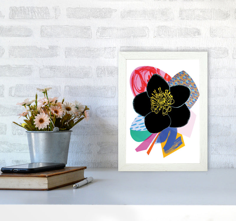 Hellebore 2 Series 1 Art Print by Kate Heiss A4 Oak Frame