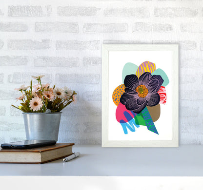 Anemone 2 Series 2 Art Print by Kate Heiss A4 Oak Frame
